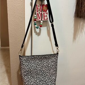 Stylish Black and White Leopard Print Kate Spade Bag
